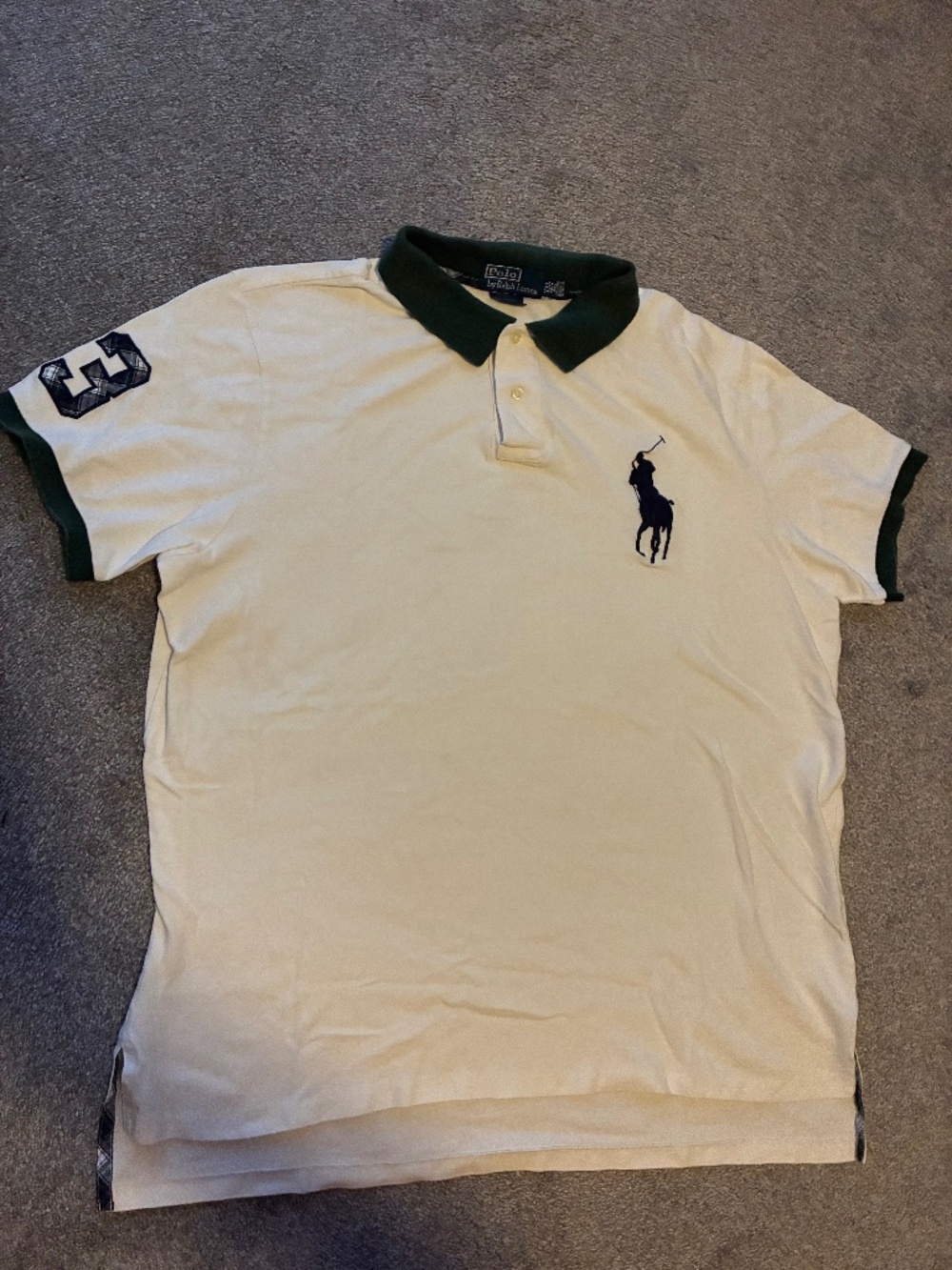 Polo Ralph Lauren Men’s XXL shirt white/green